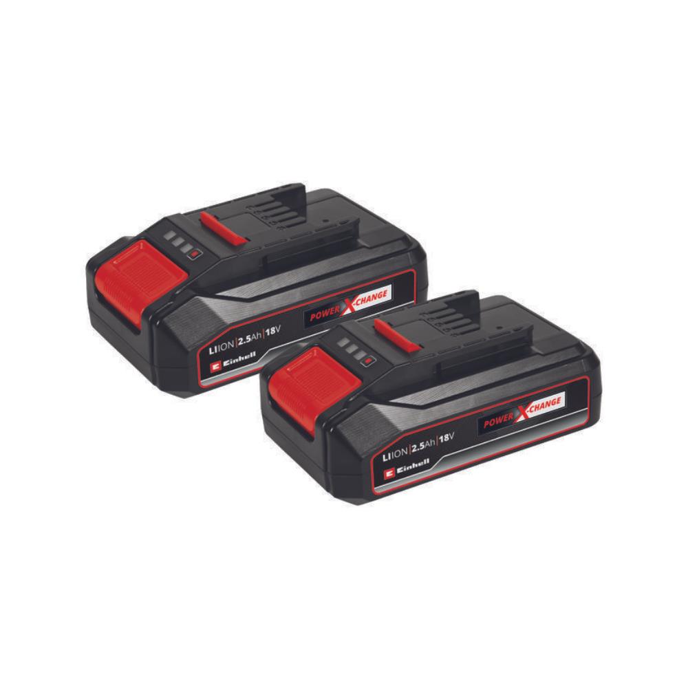 Twinpack Batteria Einhell Power X-Change 2.5 Ah 18V max 720 W